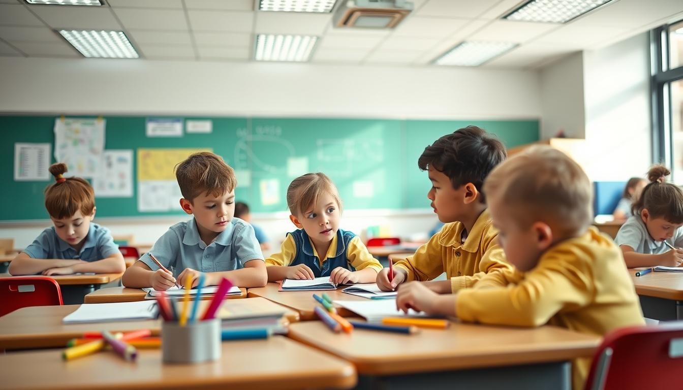 Student using learning strategies while studying